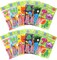 TINYMILLS Monster Coloring Book Set with 12 Coloring Books and 48 Crayons Monster Birthday Party Favor Bag Filler Carnival Prizes Rewards Classroom Party Halloween Favors